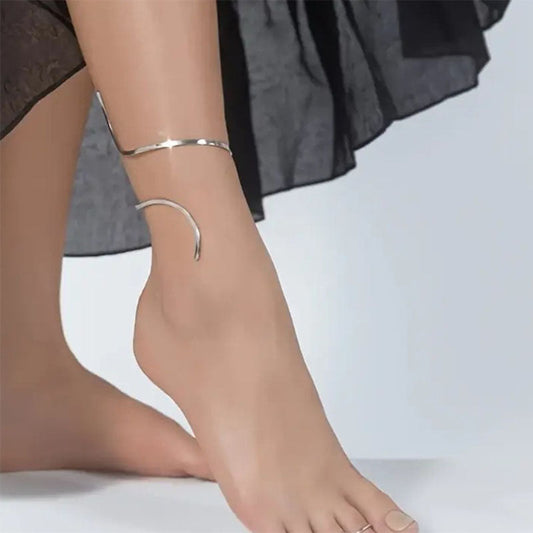 Pulsera de tobillo geométrica ajustable