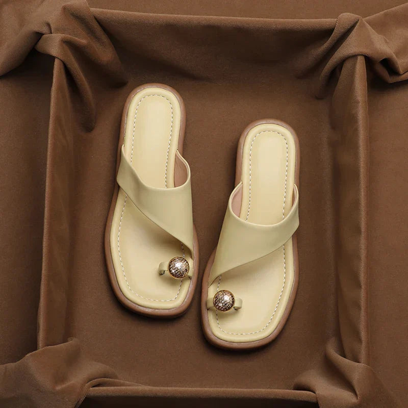 Damen Blockabsatz-Sandalen – Eckige Spitze & Verstellbare Riemen
