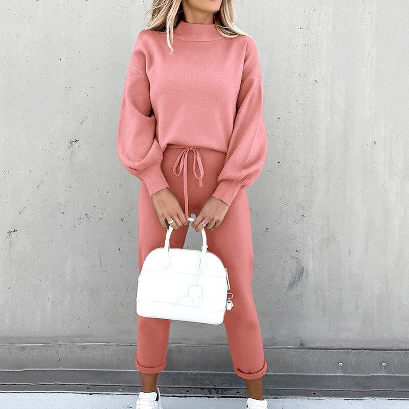 Hilda Pullover und Hosen Zweiteiler Set Weiches Material Müheloser Komfort und Stil