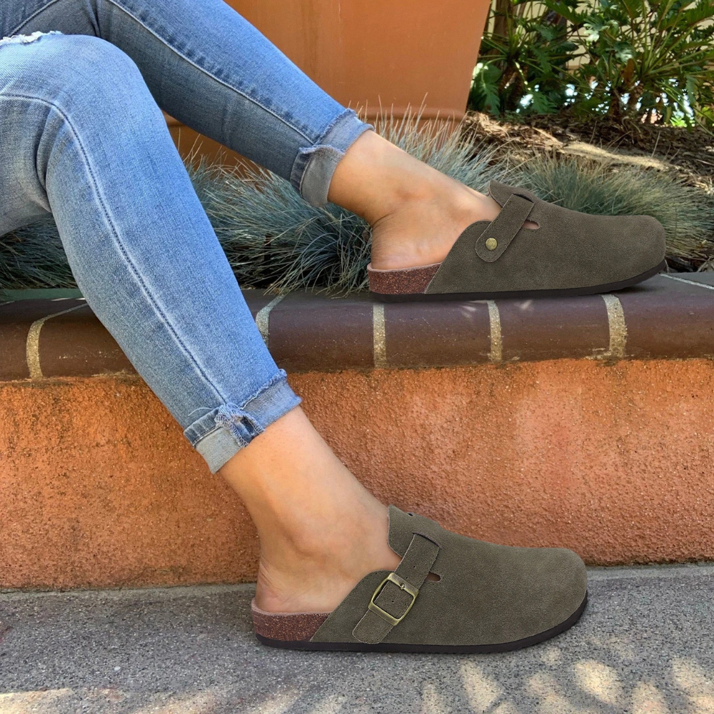 Sandalen Damen Komfort Fußbett Unterstützung Weiche Sohle