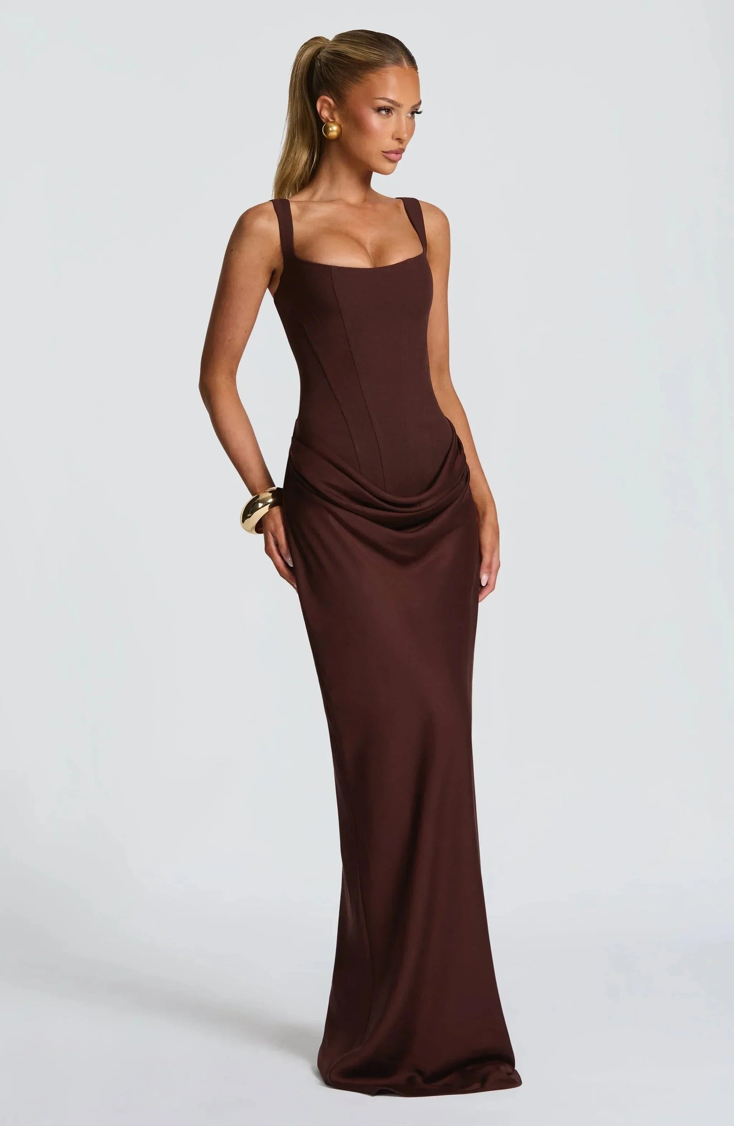 Elisa - Vestido largo ajustado para mujer